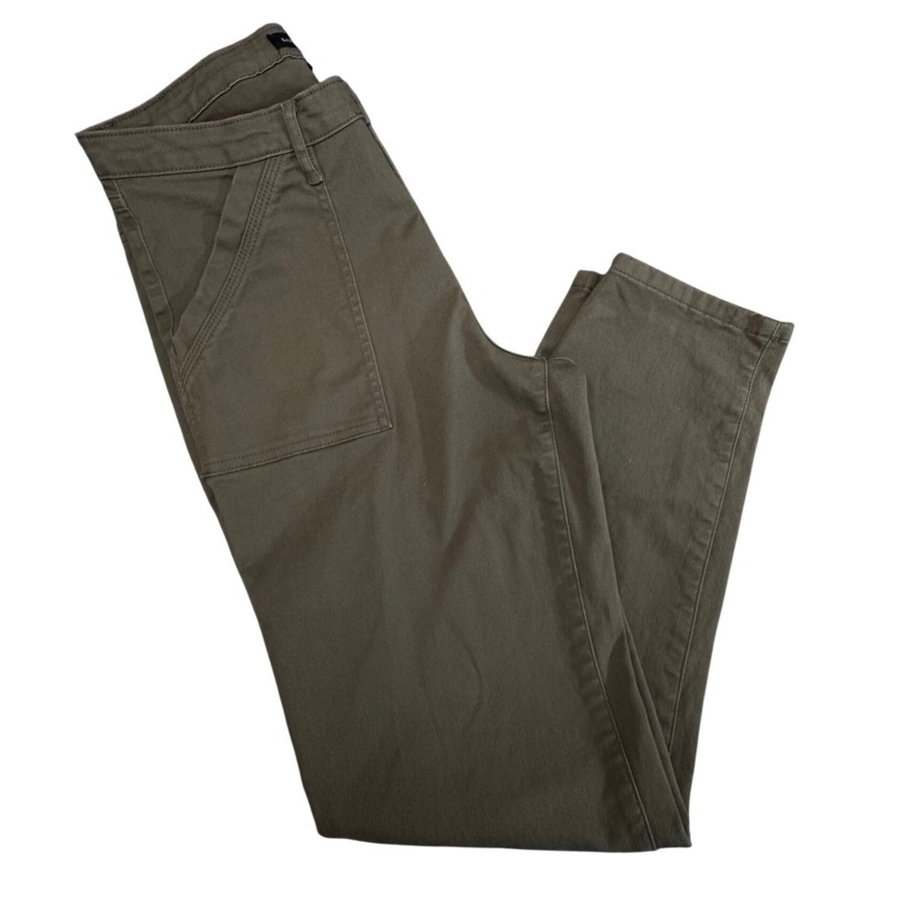 Banana Republic Utility Pants Olive Green Patch Pocket Gorpcore Stretch 8 - Picture 2 of 7
